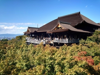 京都へ行こう　清水寺　秋空