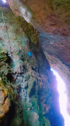 石垣島　トンネルを抜ける